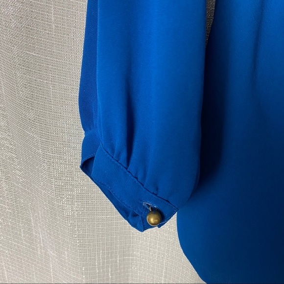 Anthropologie Maeve blue blouse ~ 0 - Picture 5 of 7